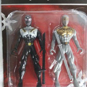 Ninja Action Fiqures Pack of 2 Kids Toys Fun 3+
